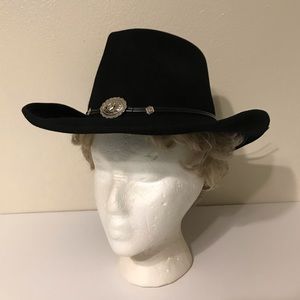 Stetson Rodeo Dr Collection Men’s Black Felt Western Cowboy Hat Size Medium